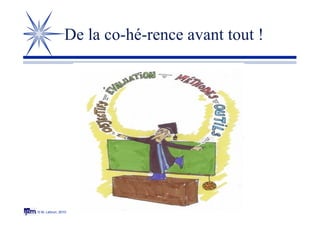 © M. Lebrun, 2010
De la co-hé-rence avant tout !
 