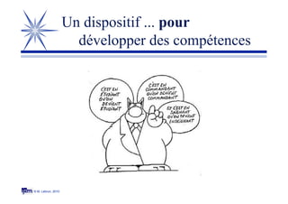 © M. Lebrun, 2010
Un dispositif ... pour
développer des compétences
 