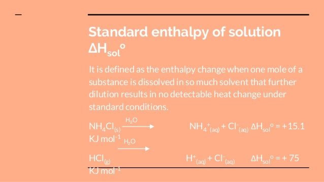 Standard Enthalpy Changes of Reactions