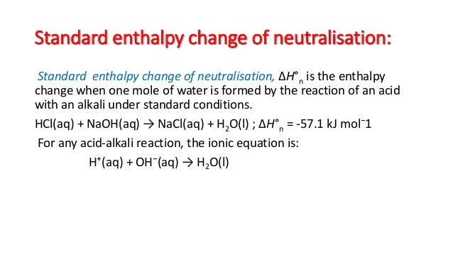 Enthalpy