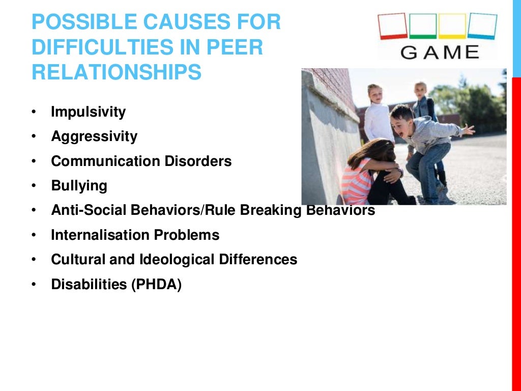 Problems in peerrelationships