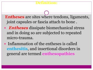 Enthesopathies ul | PPT