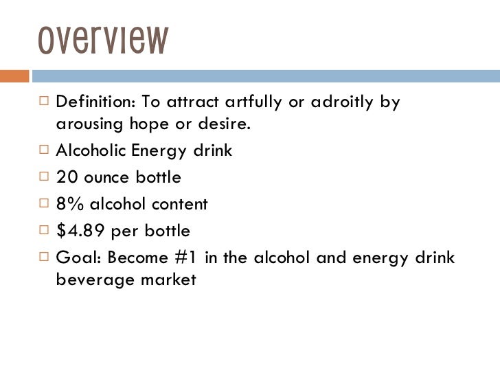 Beverage Branding Entice Energy Drink