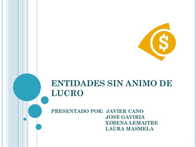 entidades sin animo de lucro sin animo de lucro
