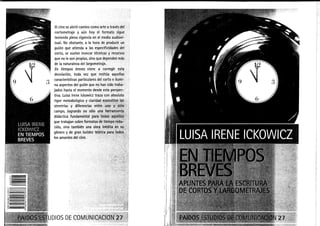 En tiempos breves luisa irene ickowicz