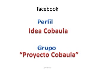 facebook




  @cobaula
 