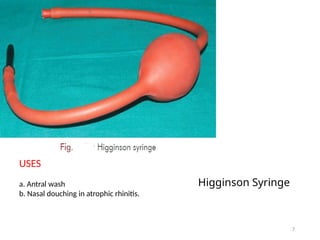 INSTRUMENTS USED IN THE FIELD OF EAR NOSE AND THROAT | PPTX