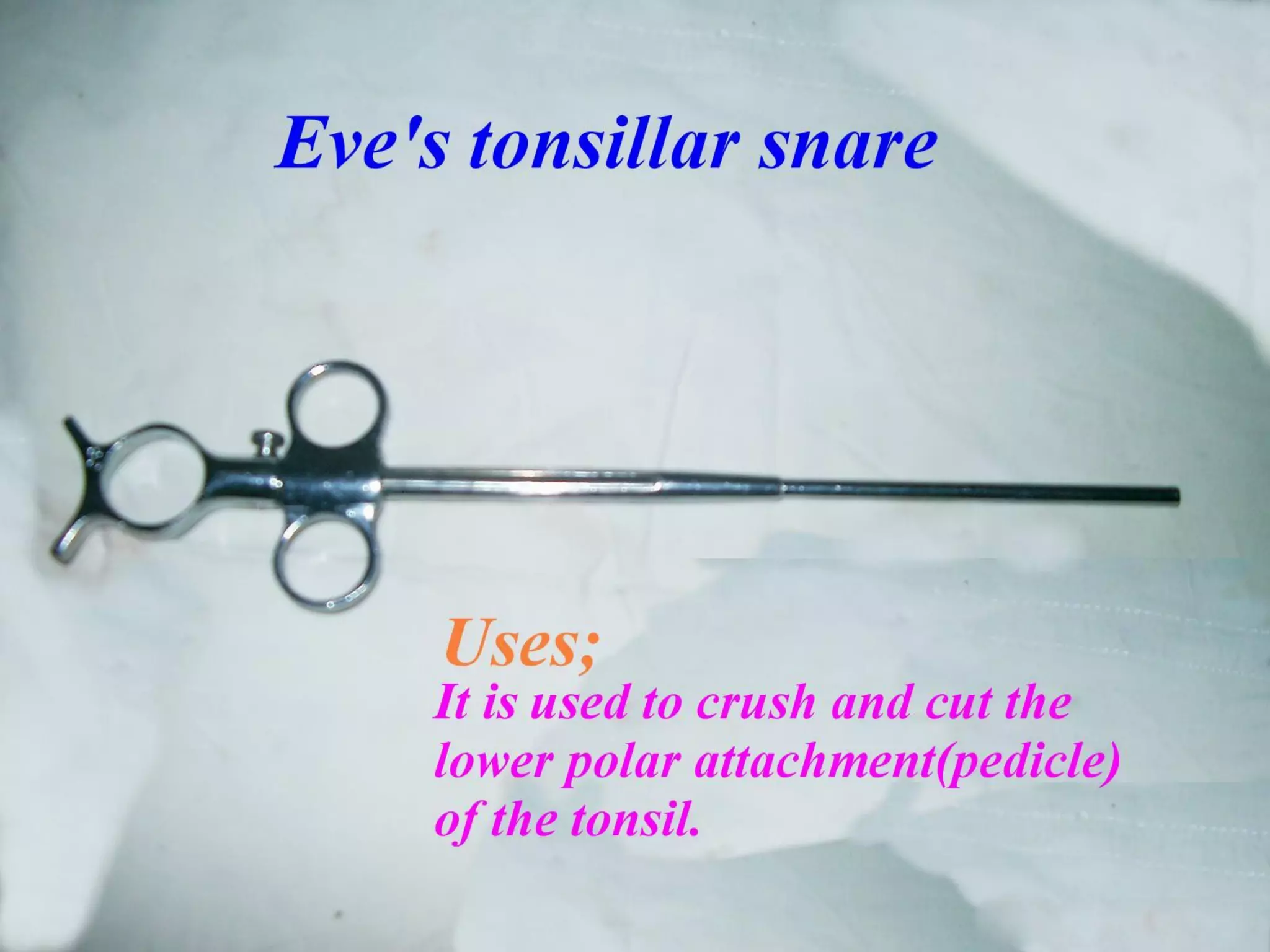 ENT (EAR NOSE THROAT ) Surgical instruments with their uses PPT