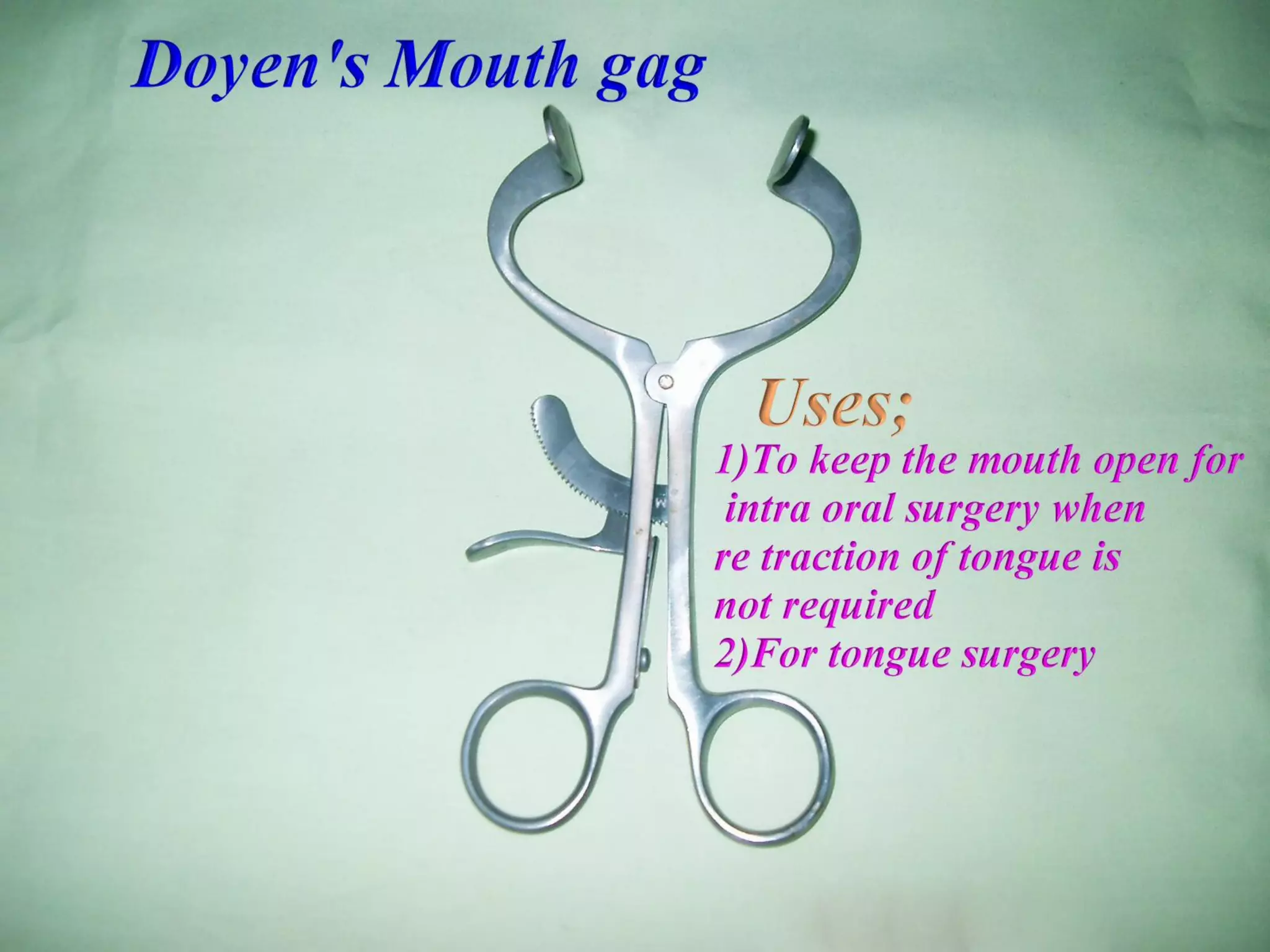 ENT (EAR NOSE THROAT ) Surgical instruments with their uses PPT