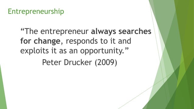 Entrepreneurship Introduction Part 1 - Relevance | PPTX