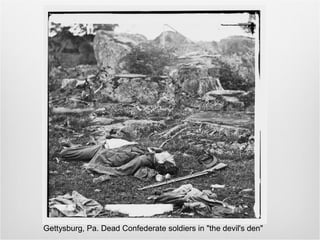 Gettysburg, Pa. Dead Confederate soldiers in "the devil's den"
 
