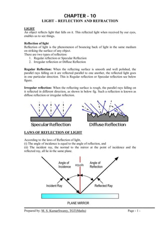 Entire Physics notes for the class 10 students .pdf