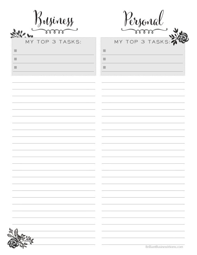 personal business planner