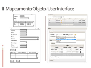 Mapeamento Objeto-User Interface
 