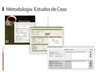 Metodologia: Estudos de Caso
 