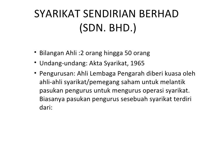 Entiti Perniagaan Di Malaysia Sme Corp Training