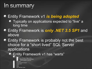Entity Framework Overview | PPT