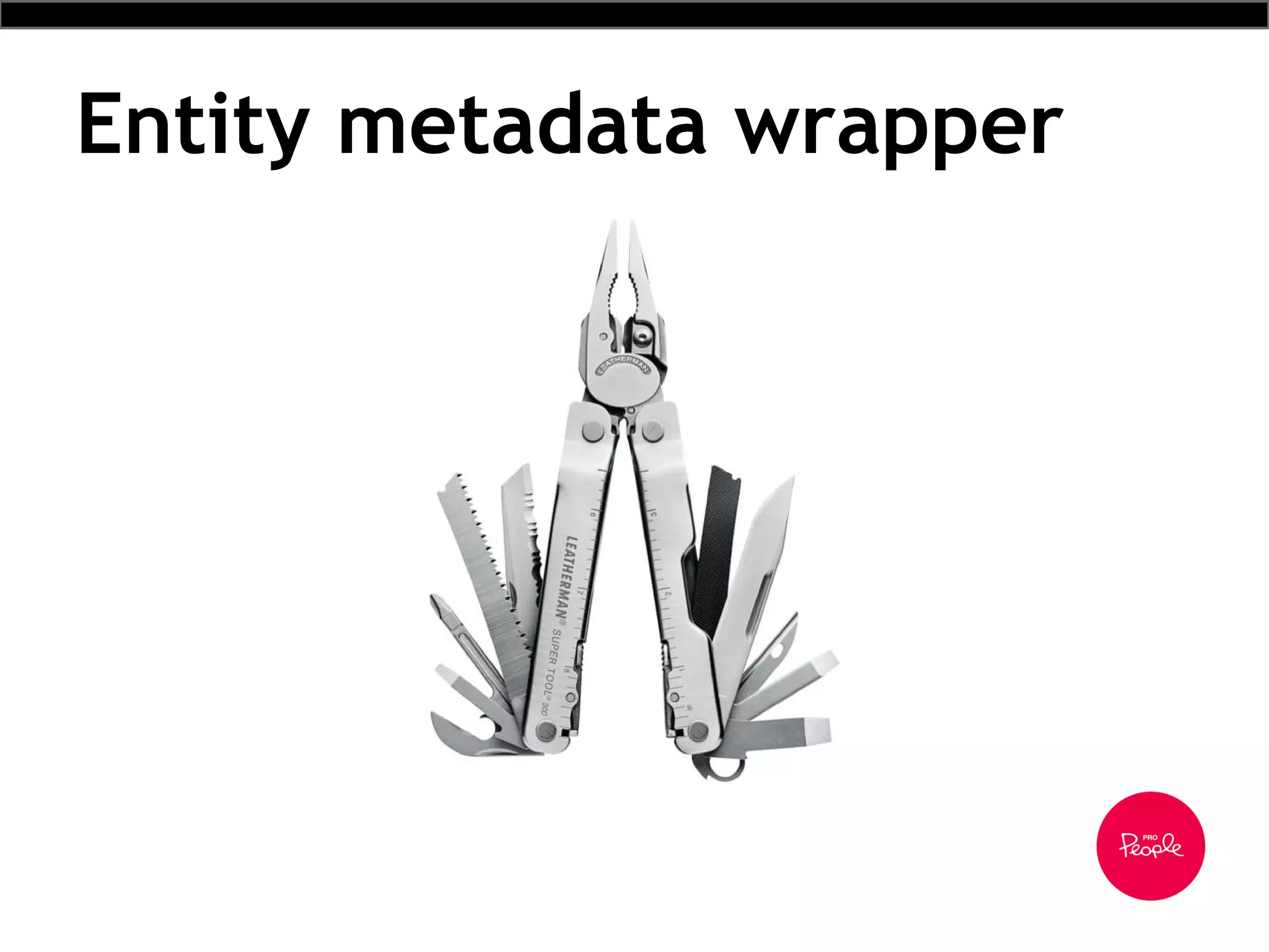 Entity metadata wrapper
 