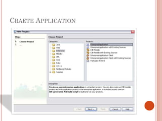 CRAETE APPLICATION
 