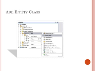ADD ENTITY CLASS
 