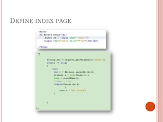 DEFINE INDEX PAGE
 