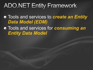 Entity Framework v1 and v2