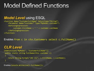 Entity Framework v1 and v2
