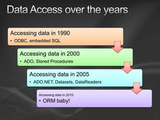 Entity Framework v1 and v2