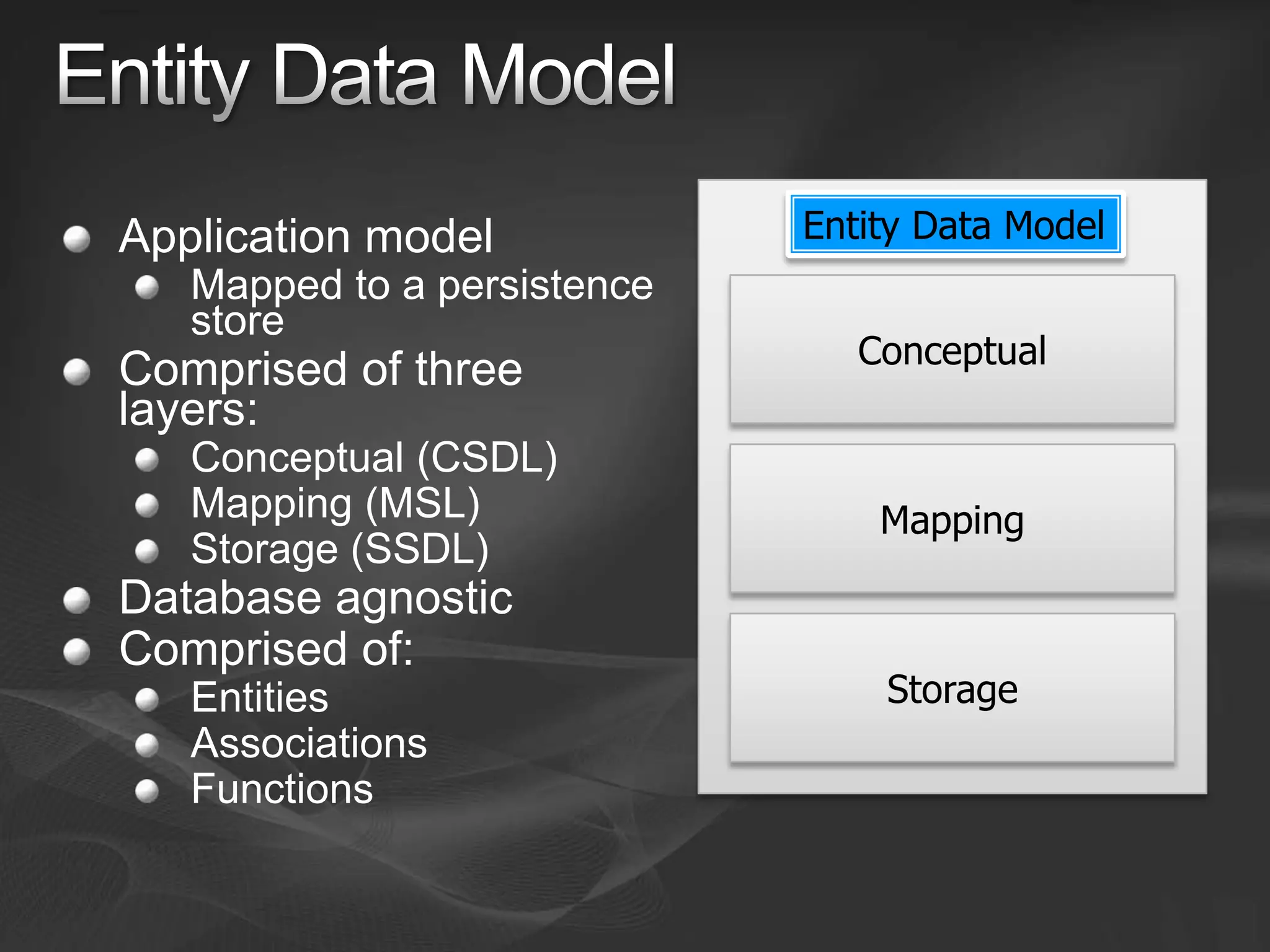 Entity Framework V1 and V2
