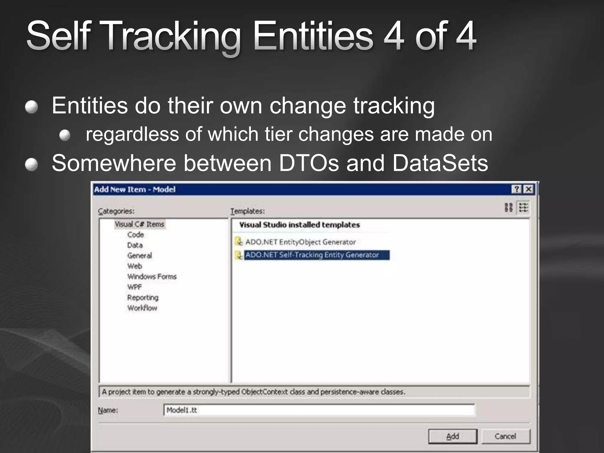 Entity Framework V1 and V2