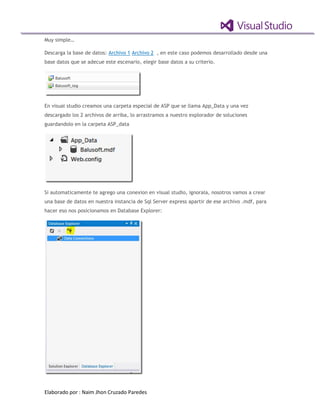 Entity Framework ó Linq SQL - Visual Studio 2012 | PDF