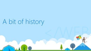 </WEB
A bit of history
 