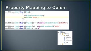 Property Mapping to Colum