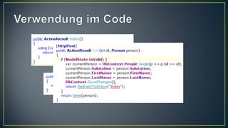 Verwendung im Code