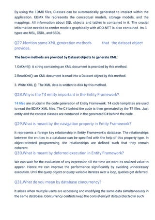 Entity Framework Interview Questions PDF By ScholarHat | PDF