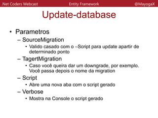 Demo
.Net Coders Webcast Entity Framework @MayogaX
 