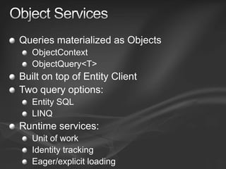 Entity Framework Overview