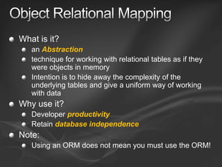 Entity Framework Overview