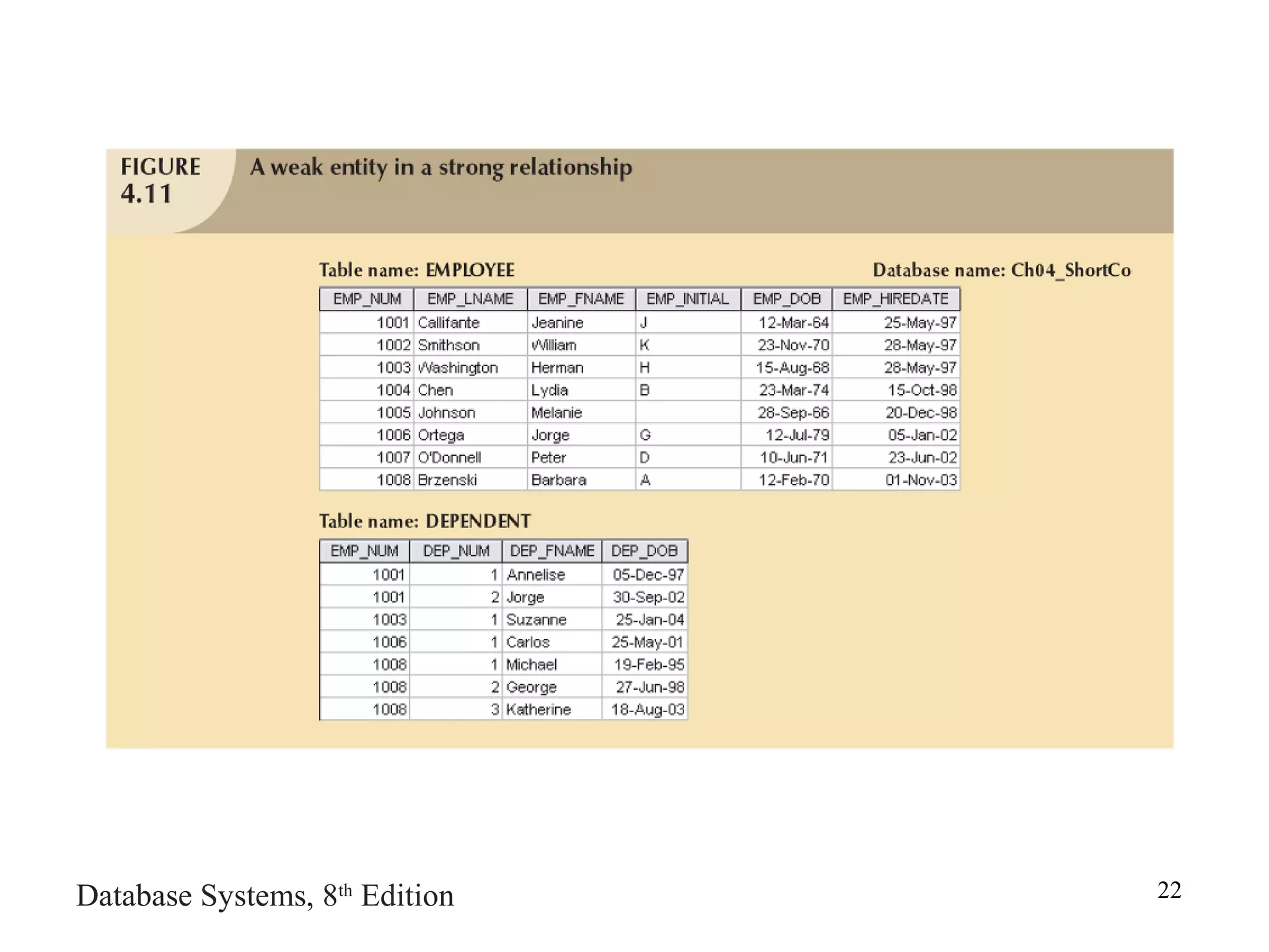 Database Systems, 8th
Edition 22
 