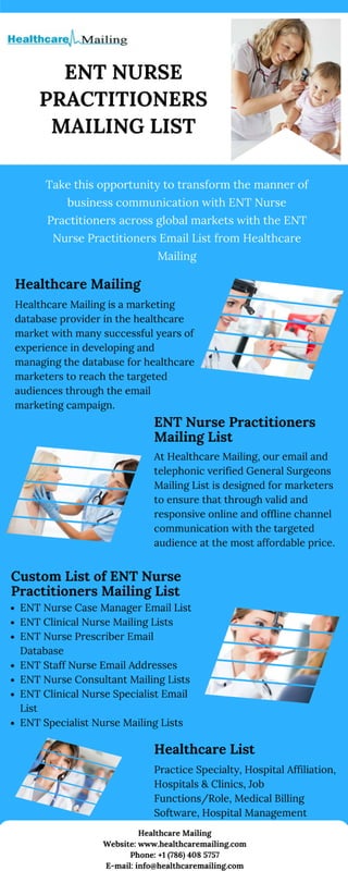 Ent nurse practitioners mailing list