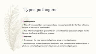Usp Pathogens Ranges Entomopathogenic protozoa and spiroplasma | PPTX