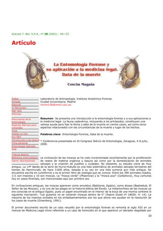 Entomologia forense | DOCX