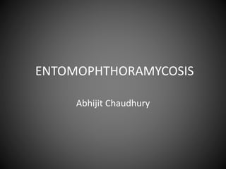 ENTOMOPHTHORAMYCOSIS
Abhijit Chaudhury
 