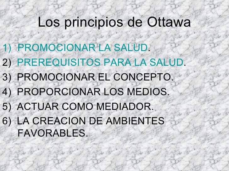 LAS OMS Y LA CARTA DE OTAWA
