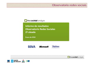 Observatorio redes sociais
 