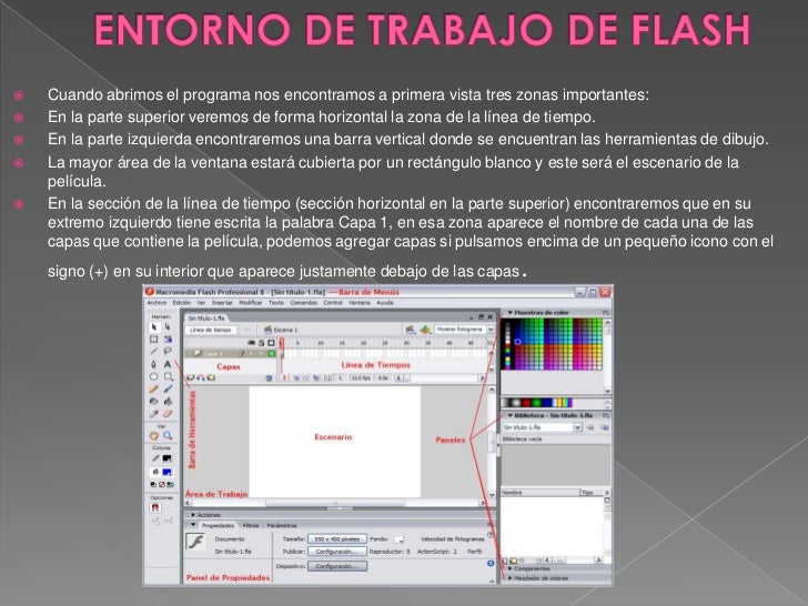 Entorno de trabajo de flash