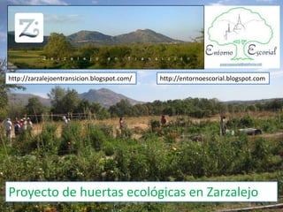 http://zarzalejoentransicion.blogspot.com/   http://entornoescorial.blogspot.com




Proyecto de huertas ecológicas en Zarzalejo
 