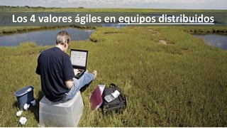 88
Los 4 valores ágiles en equipos distribuidos
 