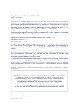 Copyright © Organización Internacional del Trabajo 2020
Primera edición (2020)
Las publicaciones de la Oficina Internacion...