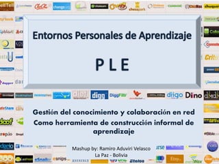 Gestión del conocimiento y colaboración en red
Como herramienta de construcción informal de
                 aprendizaje

           Mashup by: Ramiro Aduviri Velasco
                   La Paz - Bolivia
 